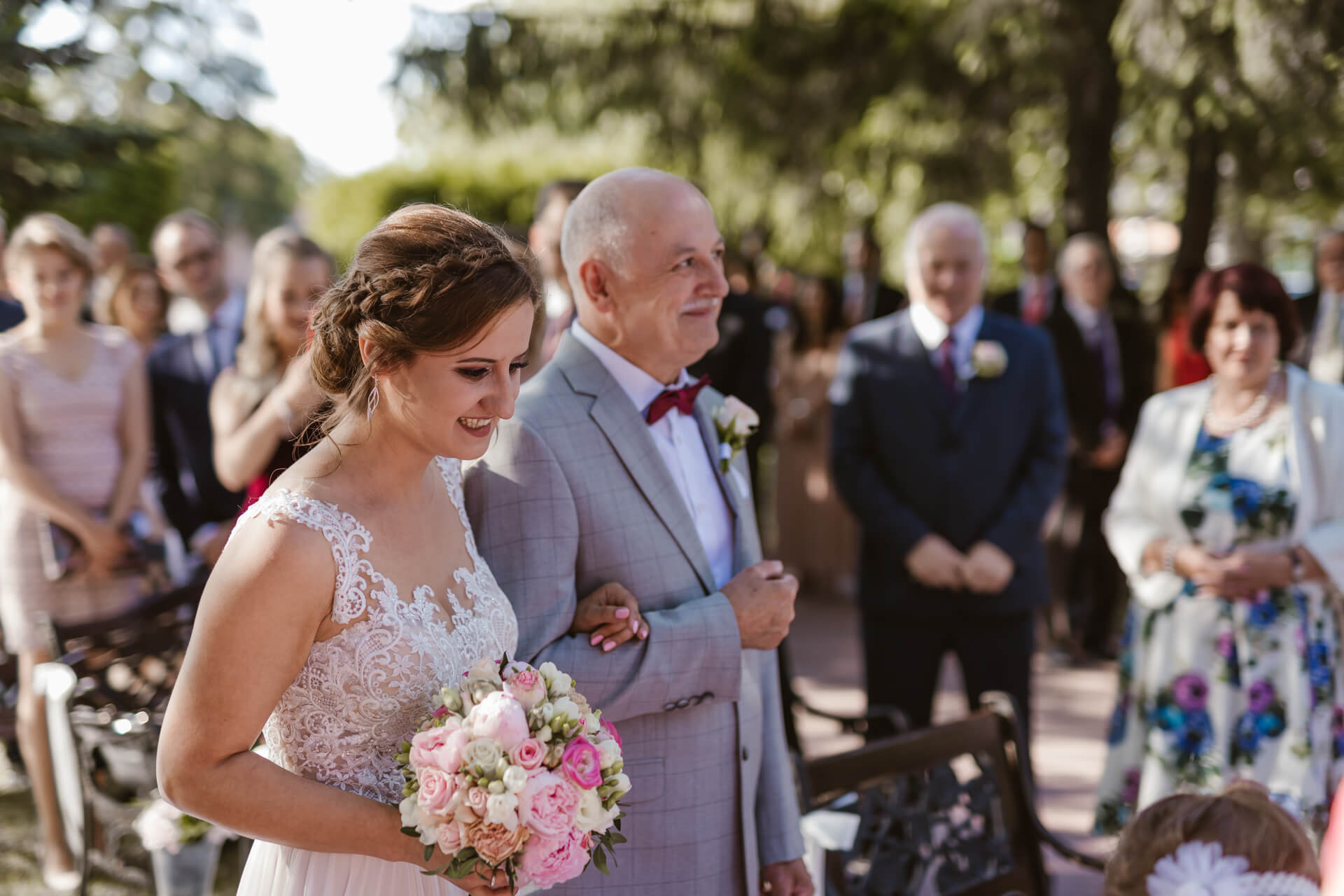 stary młyn ślub w plenerze