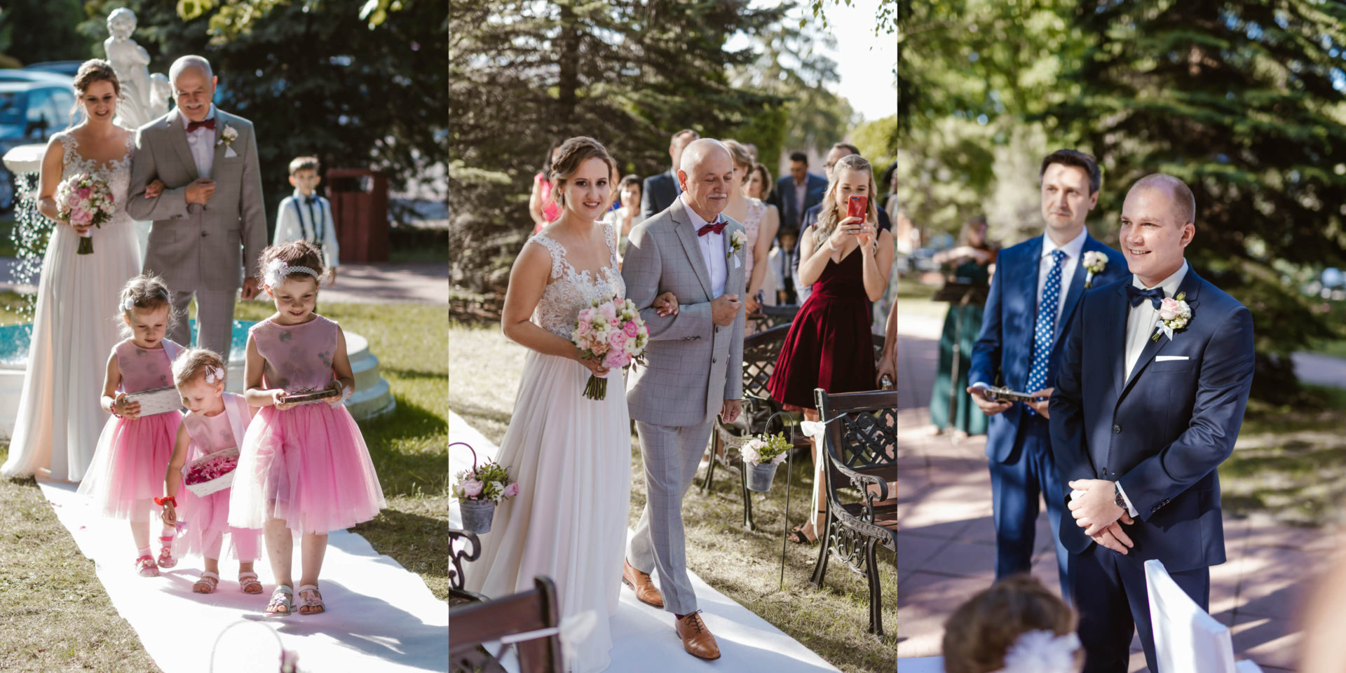 stary młyn ślub w plenerze