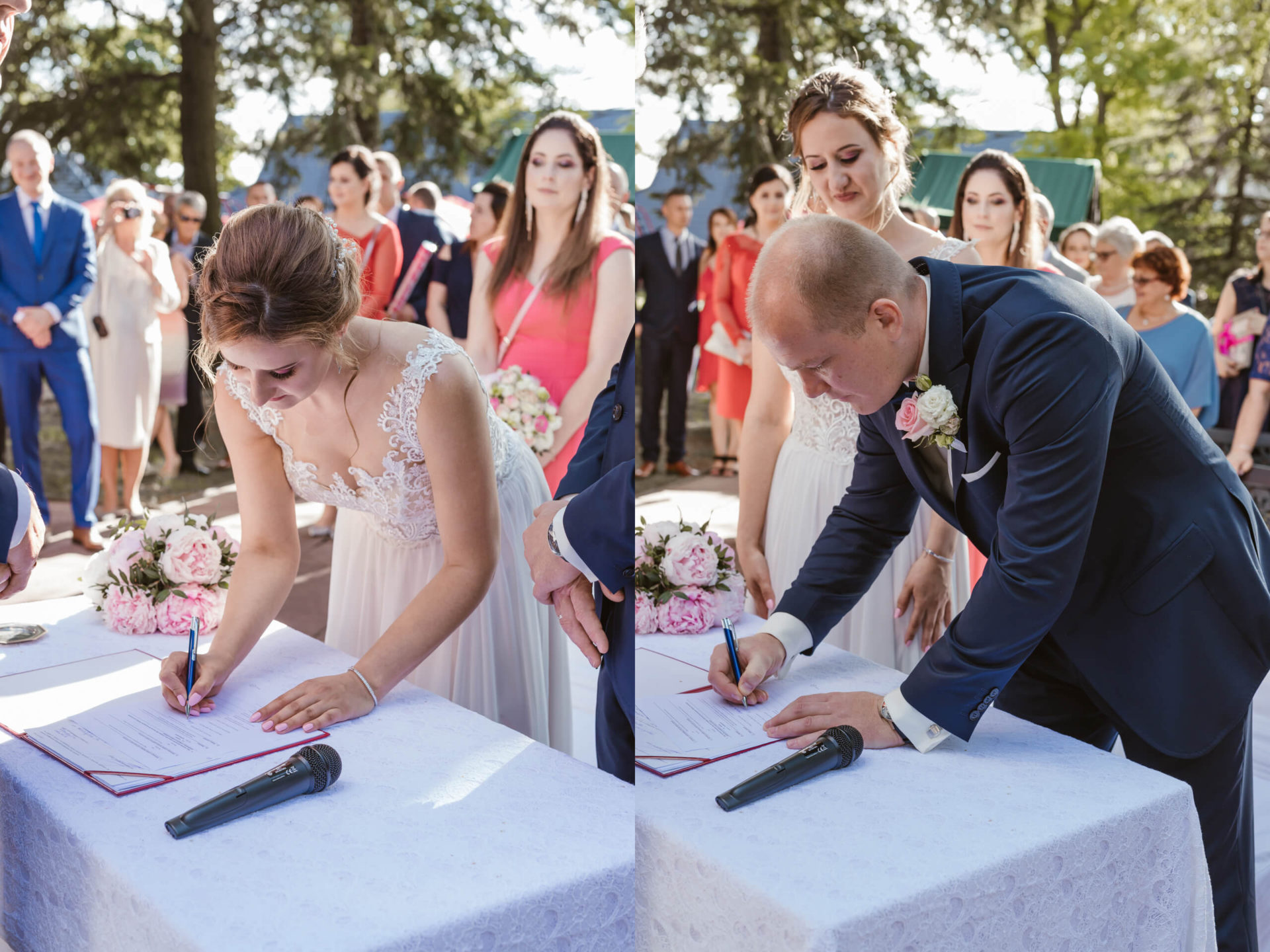 stary młyn ślub w plenerze