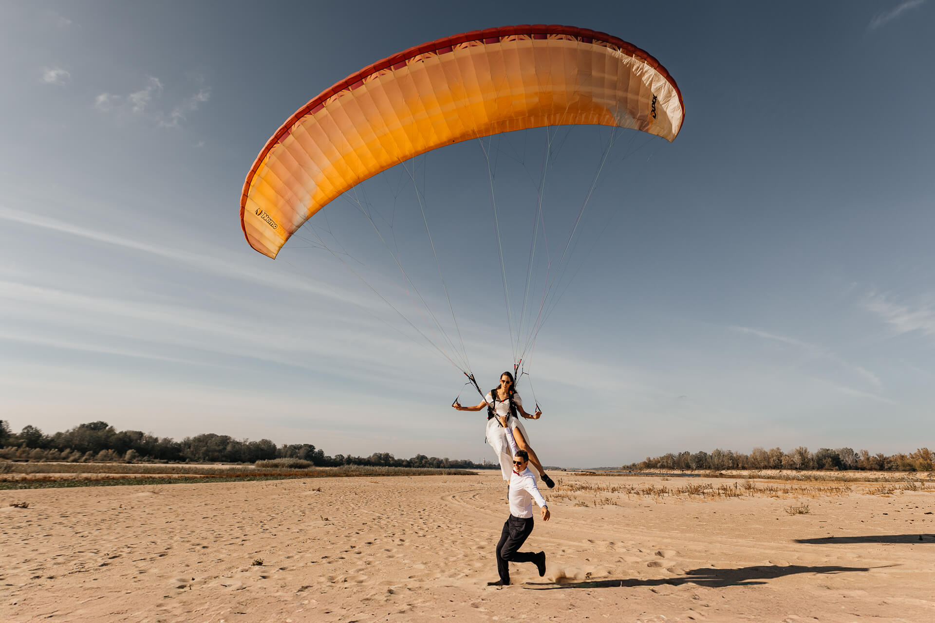 Sesja ślubna na paralotni | M & S